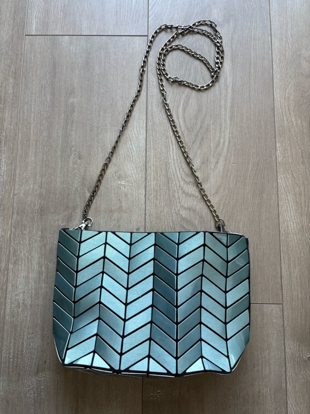 Patrizia Luca geometric crossbody purse with chain strap